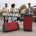 thumbnail image 4 of OontZ Angle 3 (4th Gen) – Portable Bluetooth Speaker, 12W Stereo Sound, 24 Hour Playtime, Rich Bass, 100 Foot Wireless Range, Waterproof, Home, Outdoor, Travel, Great Gift (Red), 4 of 7