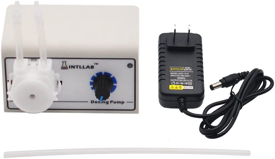 RVKXHD DIY Peristaltic Liquid Pump, 5~100 mL/min, 100-240V, 50HZ/60HZ, Dosing Pump for Aquarium Lab Analytical, Easy Disassembly, Easy To Clean And Maintain, Portable For Wide Use