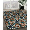 thumbnail image 3 of Ahgly Company Machine Washable Indoor Rectangle Transitional Chocolate Brown Area Rugs, 4' x 6', 3 of 7