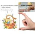 thumbnail image 4 of Easter Egg Basket Sunshade Ornament 20cm Stained Glass Style with Reflections Colorful Hanging Decor for Indoor Outdoor Spring Party Decorations, 4 of 9