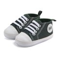 thumbnail image 2 of Zanarzt Toddler Slip On Shoes Unisex Baby Boy Girl Canvas Sneaker Soft Sole Infant Lace up Newborn Toddler First Walkers Crib Shoes Dark Green,US 3.5, 2 of 8