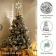 thumbnail image 4 of Decoración para árbol de Navidad Lewondr con forma de estrella geométrica 3D con luz LED, 4 of 9