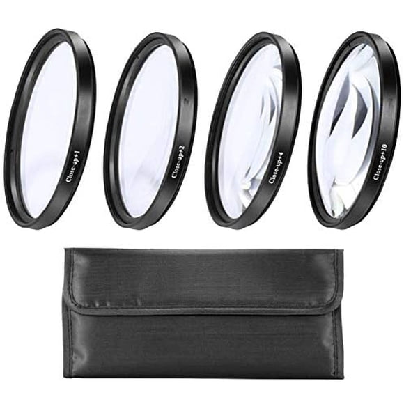 52mm Close-Up Filtre Ensemble (+1, +2, +4 et +10 Dioptries) Magnificatoin Kit pour Nikon DF, D90, D3000, D3100, D3200, D5000,