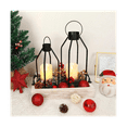 thumbnail image 5 of Candle Lantern 2 Set Black Decorative Lanterns Indoor Outdoor Home Decor with Flickering LED Christmas, 5 of 7