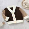 thumbnail image 4 of Pull Tricoté pour Bébé avec Manches Longues Chaudes et Cardigan à Boutons, 4 of 8