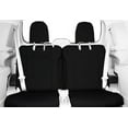 thumbnail image 2 of CalTrend Rear 50/50 Split Back & Solid Cushion Faux Leather Seat Covers for 2005-2009 Mini Cooper - BM116-01LB Black Insert with Black Trim, 2 of 3