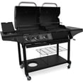 thumbnail image 2 of Char-Broil Standard 1010 3-Burner Liquid Propane and Charcoal Combo Grill, 2 of 7