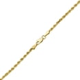 thumbnail image 3 of 10K Yellow Gold Solid Diamond Cut Rope Chain Bracelet (2.5mm, 9"), 3 of 3