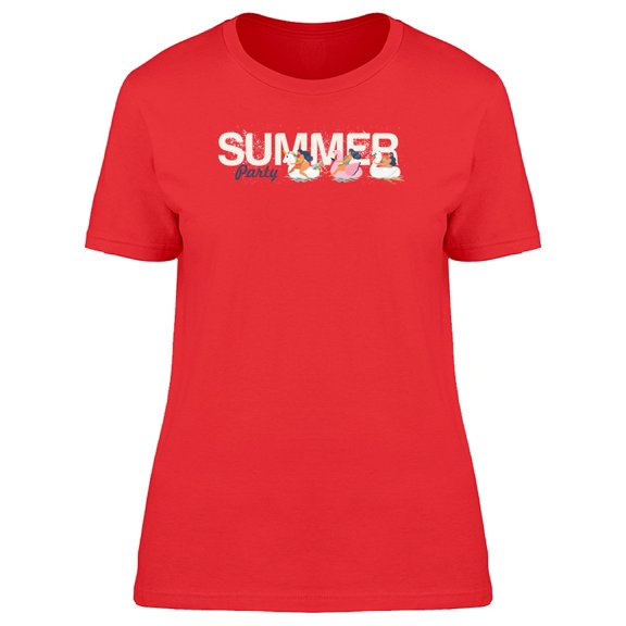 Summer Party Floating Animals Tee Women's -Image by Shutterstock