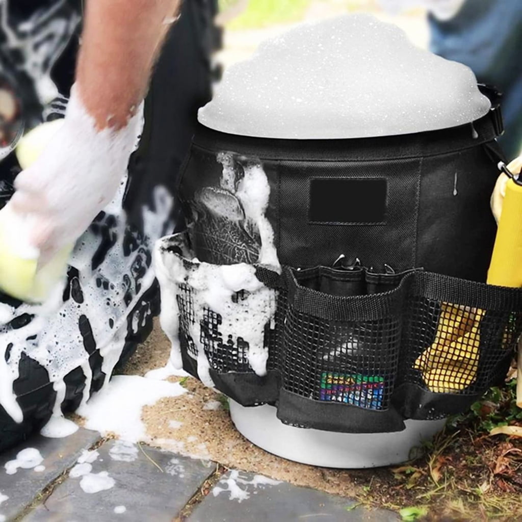 Garden Tools Storage Bag Bucket Organizer with Pockets for 3.5 to 5 Gallon Buckets