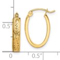 thumbnail image 4 of Boucles d'Oreilles Ovales en Or Jaune 10k, 4 of 8