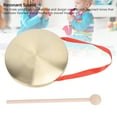 thumbnail image 4 of Gong Instrument, Tam Tam Gong Traditional Percussion Instrument Robust with Mallet and Red Hanging Ribbon for Parades Festivals Competitions, 4 of 7