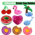 thumbnail image 2 of 1pc Inflatable Cup Holder Flamingo Drink Holder Swimming Float Bathing Pool Toy Party Decoration Bar Coasters Pool Accessories K, 2 of 6