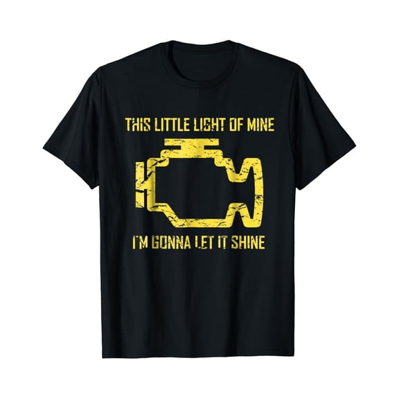 Sam Soft This Little Light Of Mine - Check Engine Light T Shirt Full Size S-5Xl