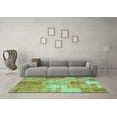 thumbnail image 3 of Ahgly Company Indoor Rectangle Patchwork Turquoise Blue Transitional Area Rugs, 2' x 3', 3 of 4
