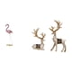thumbnail image 1 of Elegante conjunto de esculturas de resina de flamenco y Figuras de arte moderno de aves y ciervos para decoración del hogar, jardín, chimenea u, 1 of 8
