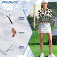 thumbnail image 5 of Uorisanigo Aztec Cow Print Womens Athletic Polo Workout Tops Stylish Comfortable Quick Dry Athletic Polo Shirts Quick Dry 1/4 Zipper Workout Tops for Women, 5 of 7