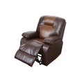 thumbnail image 3 of PonLiving 41'' Wide Manual Standard Recliner Chair,Brown, 3 of 4