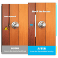 thumbnail image 4 of 2 Pcs Door Latch Guard Plate Outswing Angle Protector Cover Shield L Shaped Security 7Inch, 4 of 7