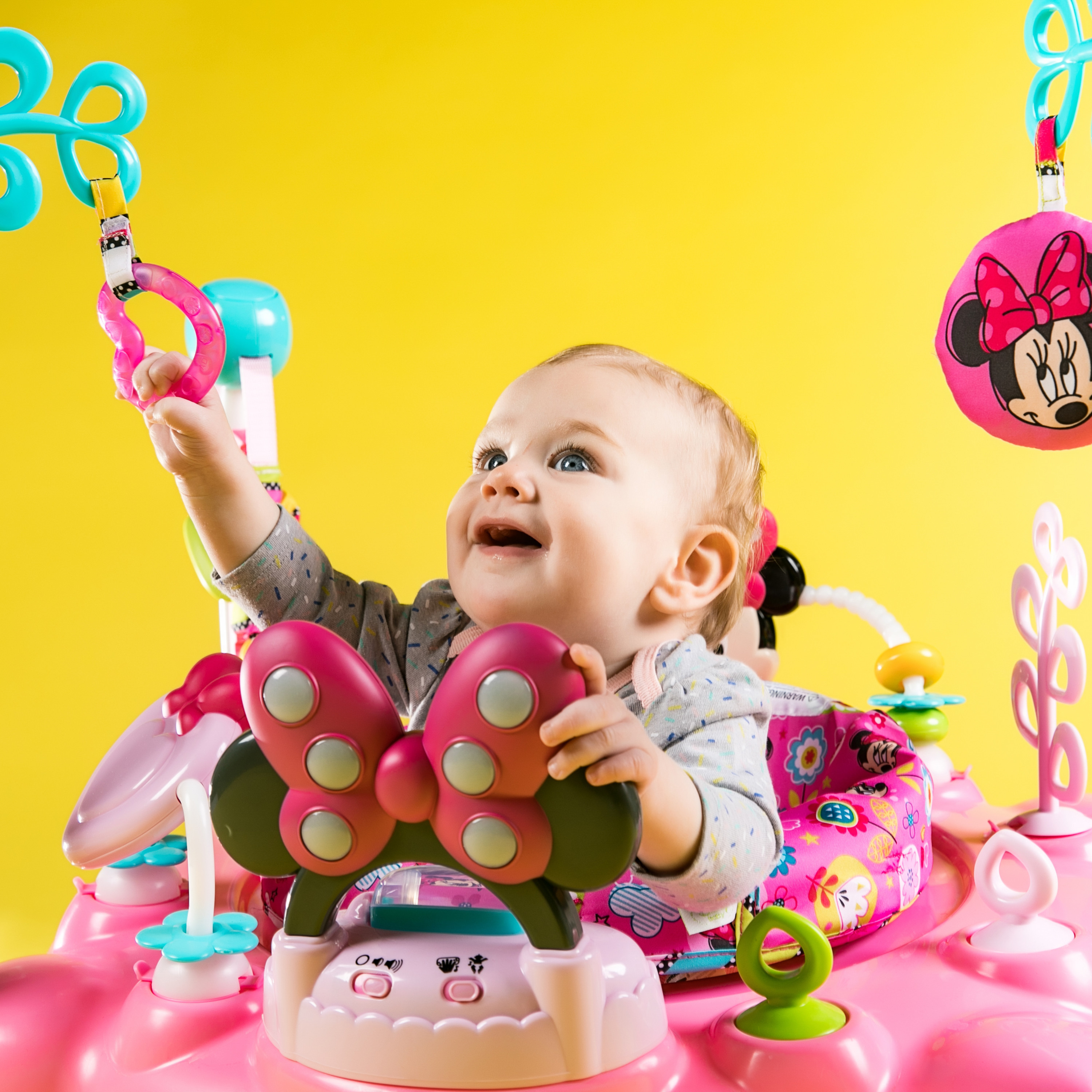 Bright Starts Disney Minnie Mouse Activity Jumper photo 5