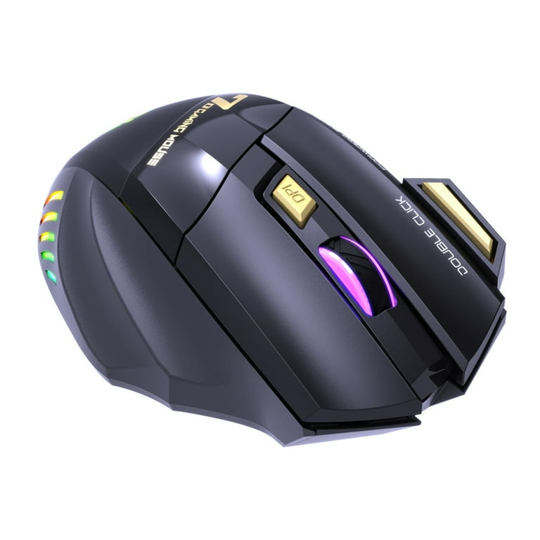 GW-X7 Mouse 7 Buttons 2.4GHz Rechargeable RGB Wireless Mute