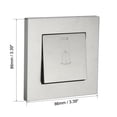 thumbnail image 2 of Doorbell Push Button Switch Wall Mounted Resettable Gray AC 250V 16A, 2 of 5