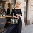 thumbnail image 5 of FORMRS Women Crossbody Purse with Chain Strap Vegan Leather Shoulder Handbag, Mystical Owls Pattern, 5 of 7