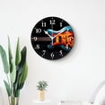 thumbnail image 4 of 12 Inch Wall Clock Battery Operated Silent Clock Decorative for Office, Kitchen, Outdoor, Living Room，Electric Guitar Water Fire Exquisite, 4 of 4