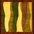 thumbnail image 1 of Ahgly Company Indoor Square Oriental Yellow Modern Area Rugs, 4' Square, 1 of 4