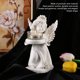 thumbnail image 3 of Estatuilla De ángel, Diseño De Expresión Abstracta Candelero De ángel Conveniente Para Limpiar Escultura De Candelita De ángel Para Compartir Regalos Navideños Con Familiares, 3 of 7