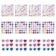 thumbnail image 1 of 12 pegatinas de gemas de corazón para manualidades, pegatinas autoadhesivas de diamantes de imitación, pegatinas de diamantes de imitación para manualidades, 1 of 5