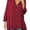 wine red, variant on Women's Oversized Long Sleeve Button Down Shirt Loose High‑Low Hem Blouse