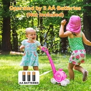 Bubbles Machine Outdoor Toys for Toddlers,Baby Toys Pumpkin Carriage Bubbles Summer Toys Games,Bubble Push Toy for Age 1 2 3 4 Year Old Preschool Kid Boys Girls Birthday Best Gifts Pink