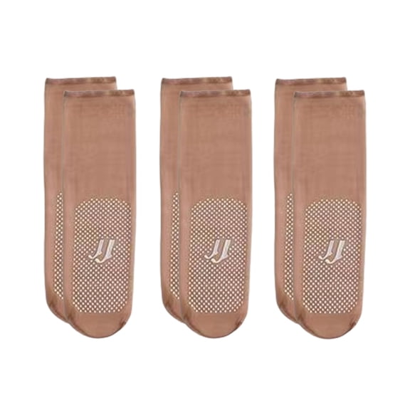 Circulation Compression Socks for Women Men Three Pairs Of The Same Color Crystal Ultrathin Traceless Glued Non Slip Massage Bottom Short Silk Transparent Shallow Socks Breathable Casual Socks