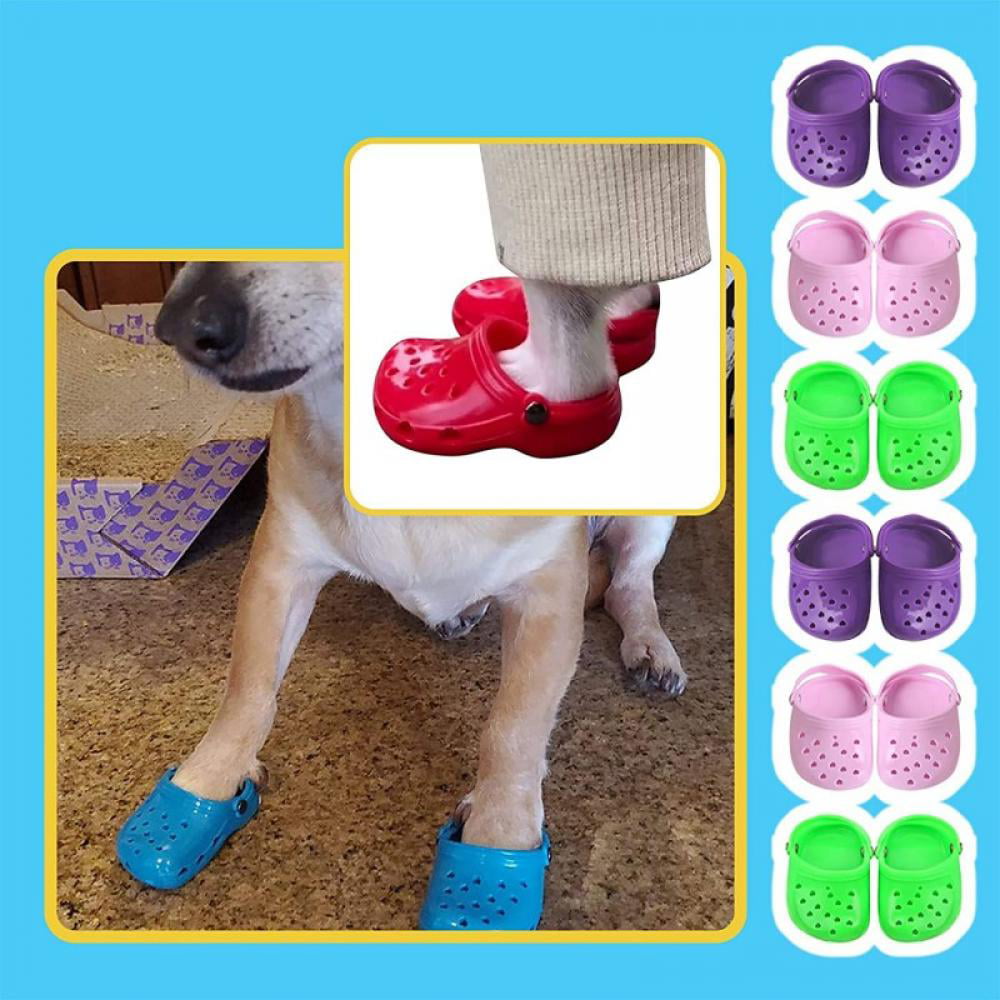 Spring and Summer Breathable Soft mesh Dog Sandals Casual Non-Slip Puppy Shoes Cute pet Shoes 4 Pieces/Set