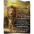 thumbnail image 2 of Granddaughter Gifts from Grandpa Blanket Gifts for Granddaughter Birthday Graduation Gift for Granddaughter from Grandparents Flannel Lion Blanket 50"x60", 2 of 6