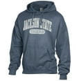 thumbnail image 2 of Men's Comfort Wash  Blue Jackson State Tigers Lightweight Fleece Pullover Hoodie, 2 of 3
