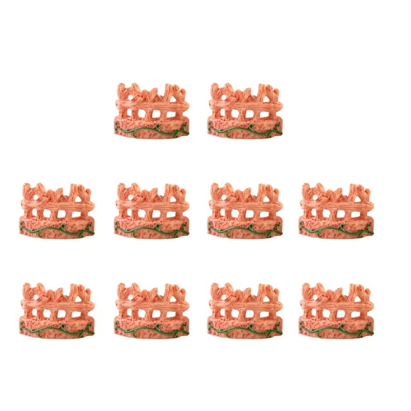 10 Piezas de Resina en Miniatura Marrones Bonsai Decoracin de Paisaje de Hadas