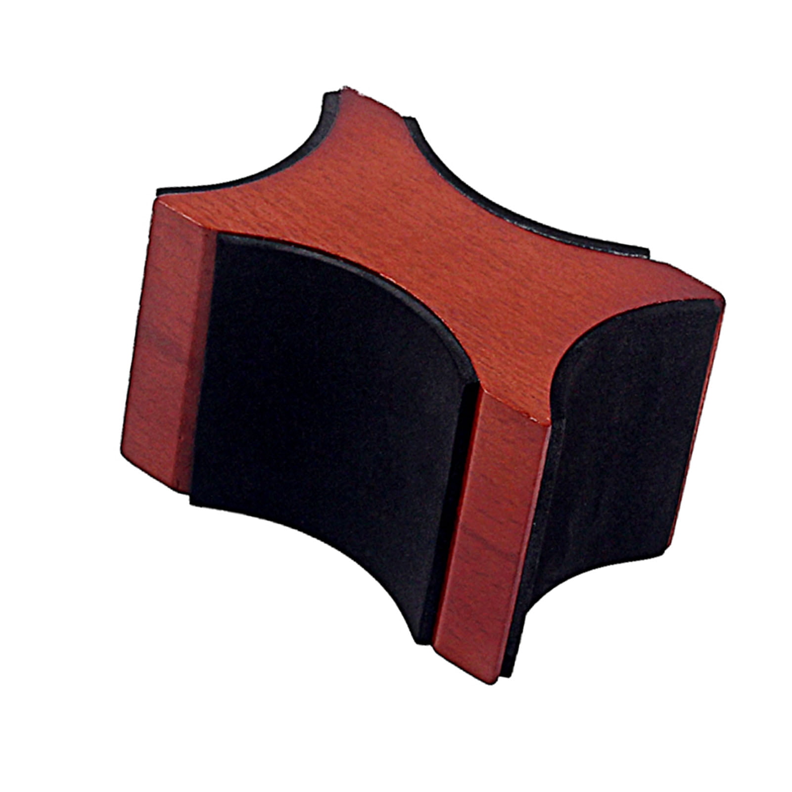 Guitar Neck Rest, Mahogany Wooden Holder with Adjustable Height for Bass Ukulele Mandolin Banjo, Cork Padding for Scratch Protection