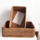 thumbnail image 4 of Yuarrent Cesta de Picnic, cajas multiusos de ratán para artículos diversos, caja de almacenamiento Rectangular de cosméticos para pan y té, Almacenamiento y organización del hogar L/30*20*9CM, 4 of 6