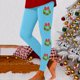 thumbnail image 1 of MKLEKYY Leggings de yoga para mujer, leggings para entrenamiento, leggings con estampado navideño, pantalones con bloques de color, leggings suaves y elásticos. 2029, 1 of 4