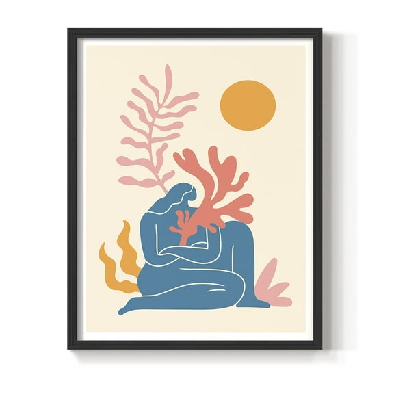 Matisse CCCXX in Black Solid Wood 8 x 10 Framed Print