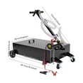 thumbnail image 2 of 4500r Low Profile Oil Drain Pan 15 Gallon Oil Drain Pan with 155W Electric Pump Black for Buses, Cars, 2 of 19