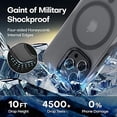 thumbnail image 4 of TAURI for iPhone 14 Pro Max Case  [5 in 1] 1X Clear Case [Not-Yellowing] with 2X Tempered Glass Screen Protector + 2X Camera Lens Protector  [Military-Grade Drop Protection] Phone Case 6., 4 of 8