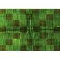 thumbnail image 1 of Ahgly Company Indoor Rectangle Checkered Green Modern Area Rugs, 5' x 8', 1 of 4