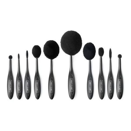 Vanity Planet Blend Party - Oval Makeup Brush Set - (Best Oval Makeup Brush Brand)