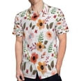 thumbnail image 4 of High Quality Hawaiian Shirts for Men Short Sleeve Aloha Beach Shirt Floral Summer Casual Button Down Shirts Blouses YBEHF7, 4 of 7