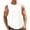 White, variant on Turilly Men Casual Fashion Solid Pullover Round Neck Sports Tank Tops Button Blouse