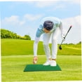 thumbnail image 3 of Minkissy 2Pcs Lightweight Golf Turf Mat Green Nylon Eva for Golf Swing Training, 3 of 5
