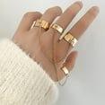 thumbnail image 2 of Womens Fashion Ring Set with Bowknot and Elk Geometric Rings Electroplated Alloy European American Rings Set, 2 of 4